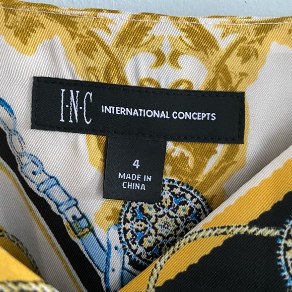 INC International Concepts Pleated Maxi Dress 4 - Picture 6 of 9